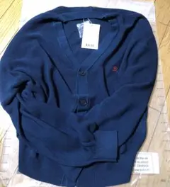 【FFEIN(フェイン)】ワンポイント刺繍カーディガン / レーヨン混