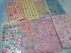 【新品】トムとジェリー おさるのジョージ ぷくぷくシール 8点セット 大量