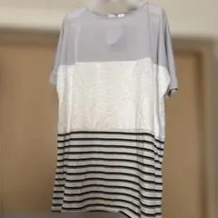 stairs 異素材切り替え チュニック 半袖チュニックのサムネイル