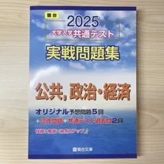 2025 大学入学共通テスト　実戦問題集　公共、政治経済　駿台