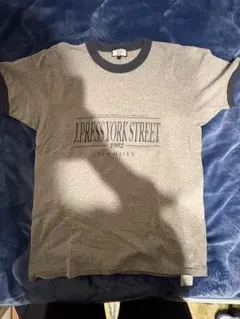 J.PRESS グレー リンガーTシャツ