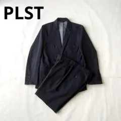 プラステ ジャケット パンツ セットアップ ネイビー Sサイズ チェック