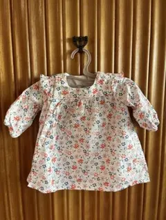 プチバトー　 花柄ブラウス（67cm）