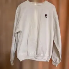 中古 FILA ホワイト スウェット トレーナー 訳あり