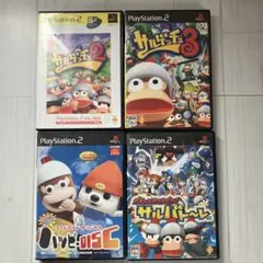 【中古】PS2ソフト サルゲッチュシリーズ3本セット+おまけ