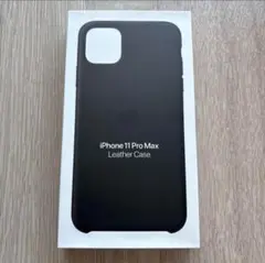 【新品】純正 iPhone 11 Pro Max レザーケース ブラック