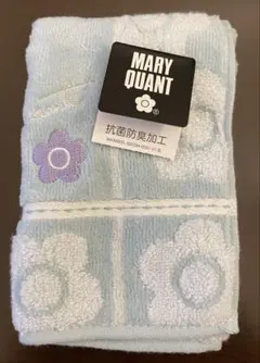 MARY QUANT 水色 花柄 タオルハンカチ