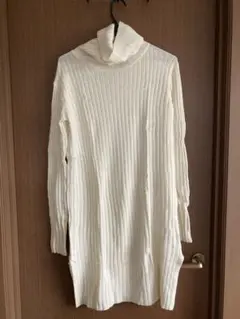 ユナイテッドアローズ白ニットワンピ