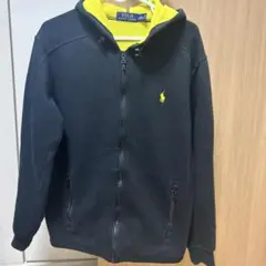 Polo Ralph Lauren フード付きパーカー ブラック/イエロー S