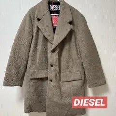 DIESEL チェスターコート チェック柄　ジャケット　ブラウン　XSのサムネイル