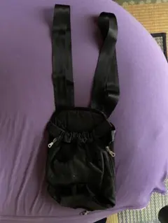 黒の抱っこ紐　小型犬用