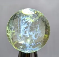 シトリン☆スフィア☆ブルーラダー☆虹☆鑑定書つき☆台座つき☆