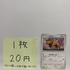 ポケモンカード ケンタロス 在庫数1