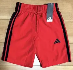 【新品】アディダス adidas パンツ ショート ハーフ ズボン 130 赤