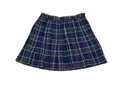 【24時間以内☆匿名発送！】ネイビー チェック 制服 放課後 スカート