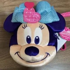 ミニーマウス ポーチ ストラップ付き