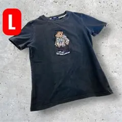 ❤️バーバリー ベア 刺繍 Tシャツ L ブラック BURBERRY LONDON