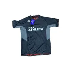【新品】ATHLETA 半袖 セットアップ 上下 サッカー 黒 赤 メンズ