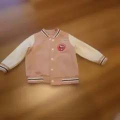 スヌーピー キッズ スタジャン アウター ピンク