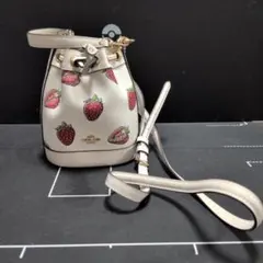 【匿名配送】COACH ストロベリー ミニバケット ハンド＆ショルダーバッグのサムネイル