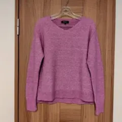 Reflect ピンク Vネック 長袖セーター