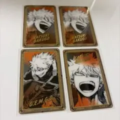 爆豪勝己　ヒロアカ　原画展　メタルキーホルダー　箔押しクリアカード ヒロアカ展 クリアカードコレクション メタルキーホルダー 爆豪勝己