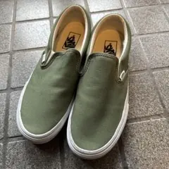 お値下げしました VANS オリーブ スリッポンのサムネイル