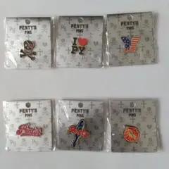 PENTY'S ペンティーズ ピンバッジ PINS 6セット