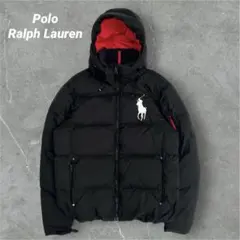 【人気デザイン】ラルフローレン　ダウンジャケット　ビッグポニー　刺繍　現行　M