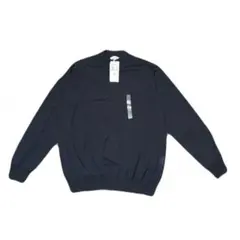 新品タグ付き ORIHICA GARAGE ネイビー セーター S-3L