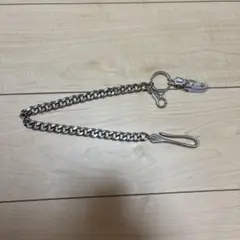 シルバー ウォレットチェーン 羽根モチーフ