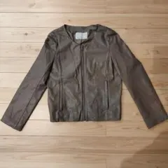 nanouniverseフェイクレザーコート