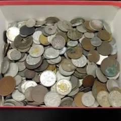 円銀小判穴銭銅銭銀貨雑銭色々まとめて 桐箱おまけ お宝探し一円銀貨