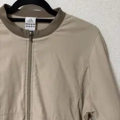 【used】adidas（アディダス） フルジップ ブルゾン ベージュ Mサイズ