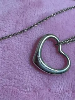10日迄の出品◯Tiffany &coオープンハートネックレス ◯3.4回使用