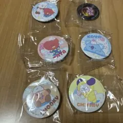 くら寿司bt21 缶バッジ、アクリルステッカーセット