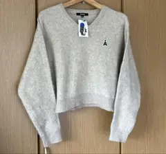ALAND（エーランド）のVネック長袖ニット　新品タグ付