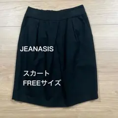JEANASIS ミニスカート ブラック FREEサイズ