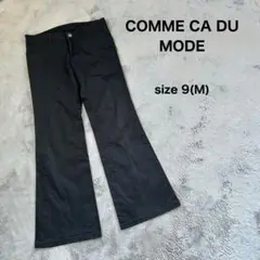COMME CA DU MODE スラックス フレアパンツ パンツ 黒 M