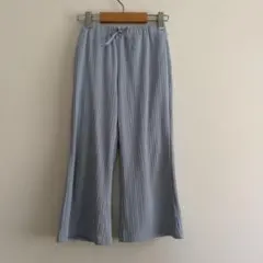 GU リブプルオンワイドフレアパンツ 120
