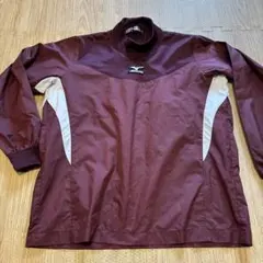 ミズノ ウィンドブレーカー ピステ150cm エンジ色