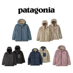 patagonia フリースジャケット 黒 キッズXL