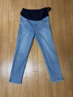 【美品】CHOCOA 美脚スリムテーパード マタニティデニム M