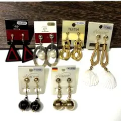 ６個まとめ売り　ヴィンテージ　イヤリング　大ぶり　未使用品