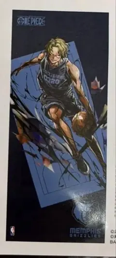 会場受取・抽選販売限定品ONE PIECE×NBA スポーツタオル サボ バスケ