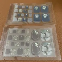 フットネイルシール③ 柄違い　2枚セット