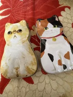 カルディ　猫型 空き缶 2個セット