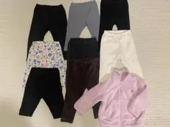 ユニクロ ベビーレギンス　フリース　80cm　9点セット