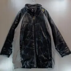 adidas CLIMAPROOF　スポーツ用ベンチコート 黒/グレー 160