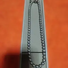 ♥ゲリラセール、早い者勝ち！！♥グレー パール 二重ネックレス♥